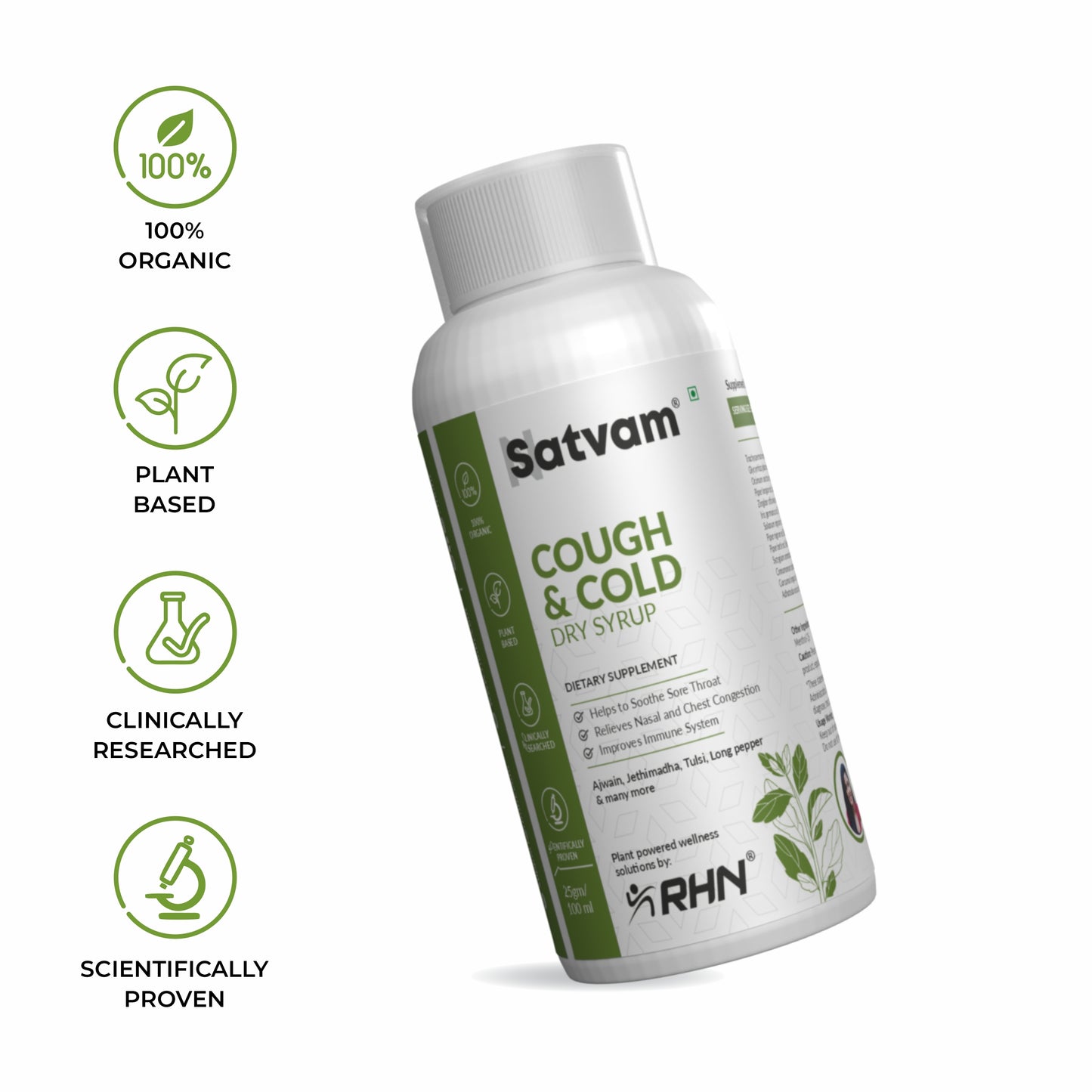 Satvam Cough & Cold Dry Syrup Supplement