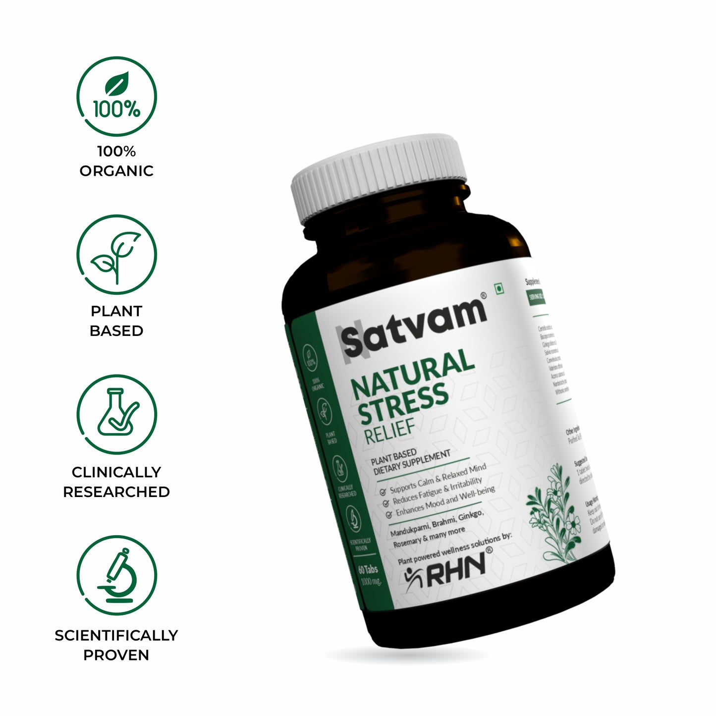 Satvam Natural Stress Relief Supplement