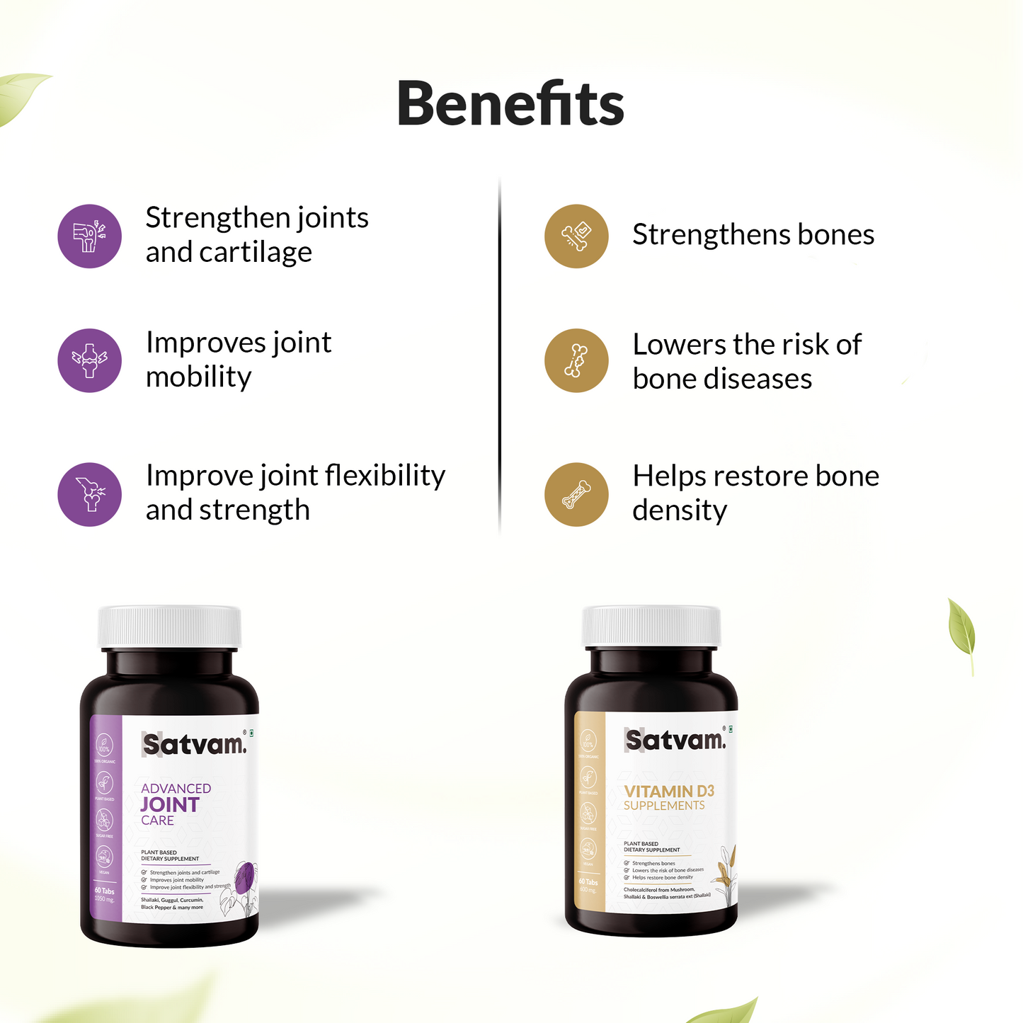 Advanced Joint Care + Natural Vit D3 supplement