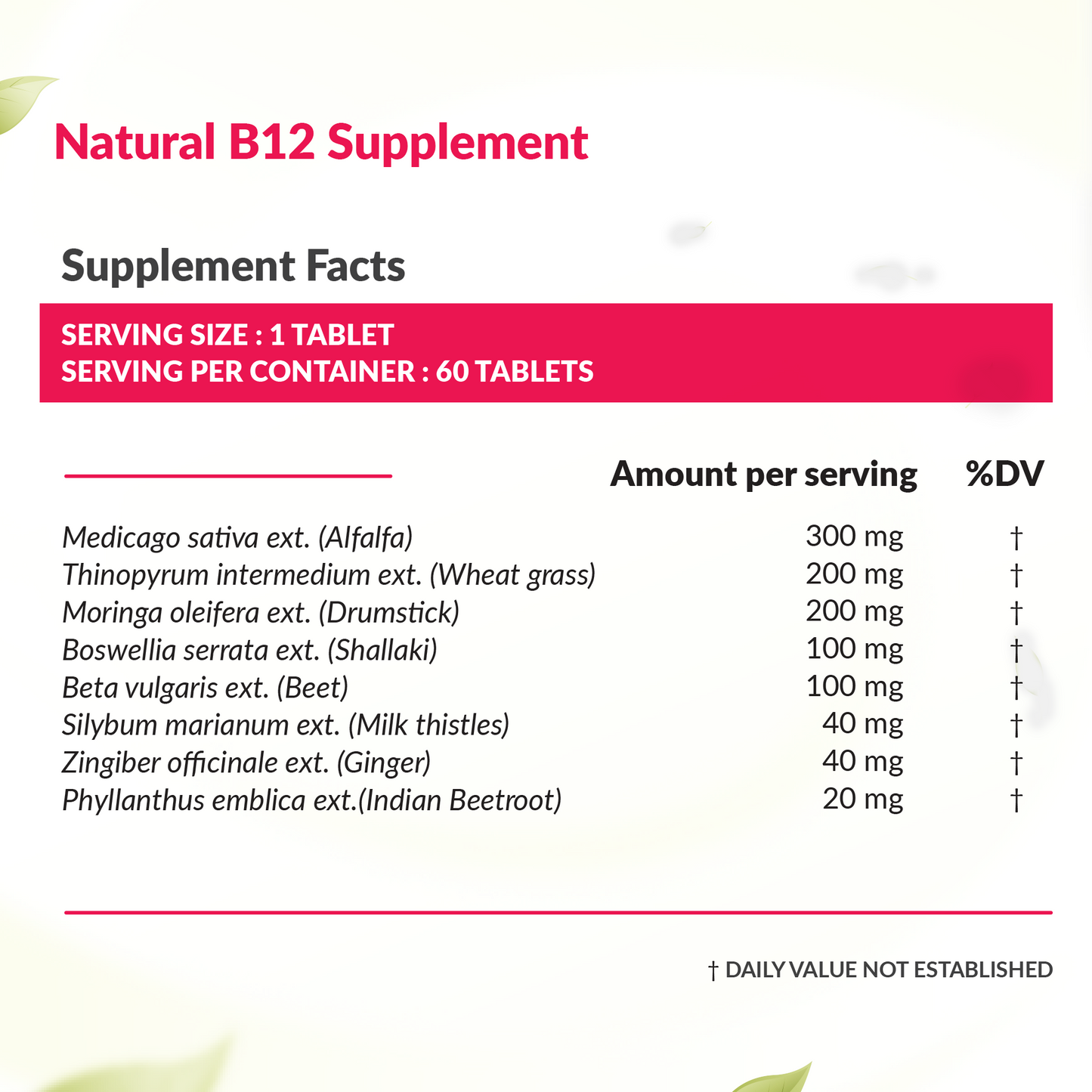 Shilajit + Natural Vit B12 supplement